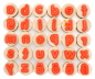 Preview: Holzstempel Kleinbuchstaben abc